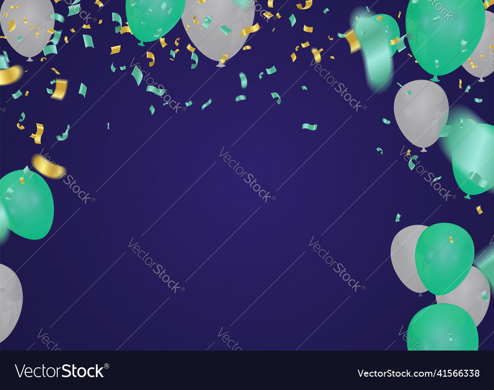 Balloons frame composition with space for your