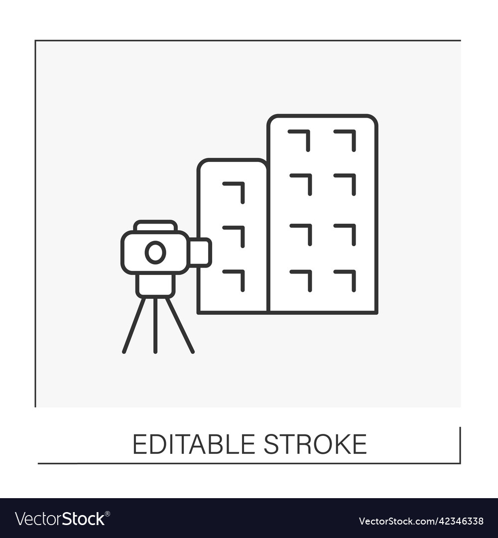 Building process line icon Vector Image Building process line icon