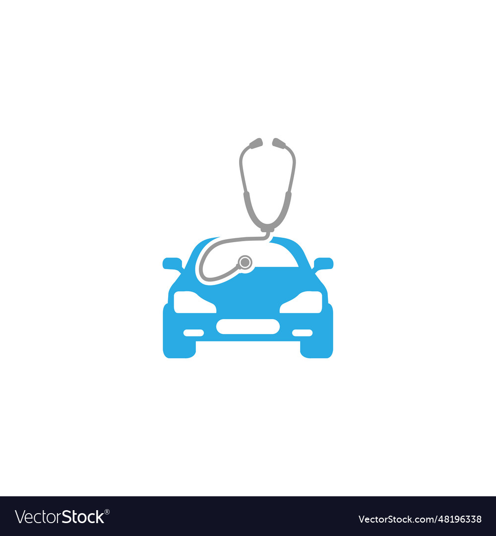 Car doctor service logo design car Royalty Free Vector Image