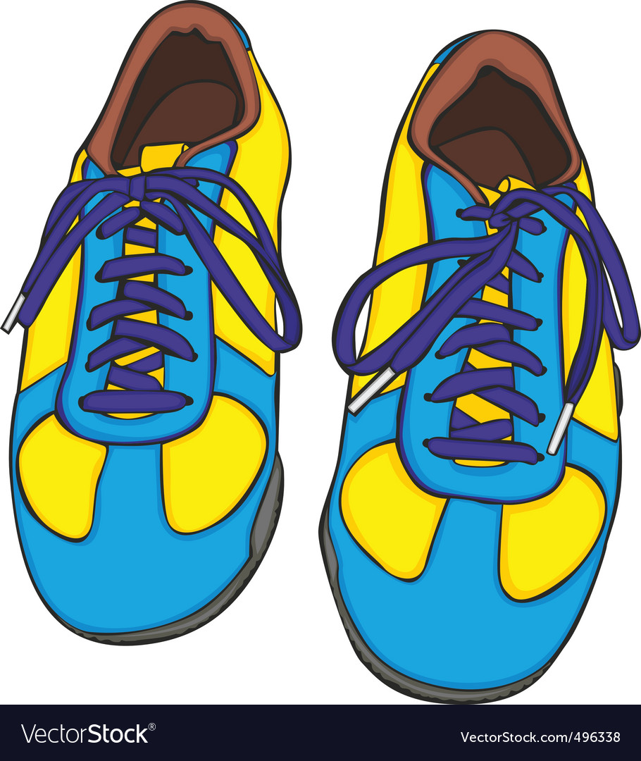 Cartoon shoes Royalty Free Vector Image VectorStock