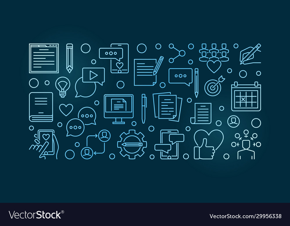 Colorful Content Icons - Linear