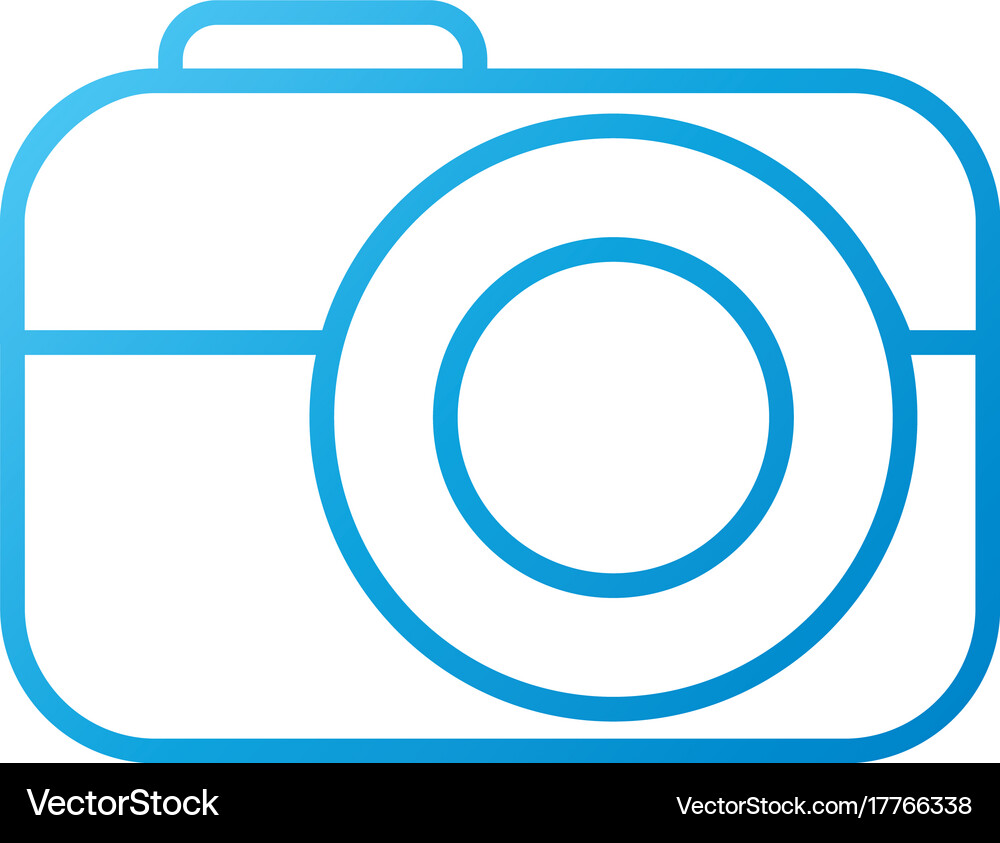 Photo camera device technology application Vector Image