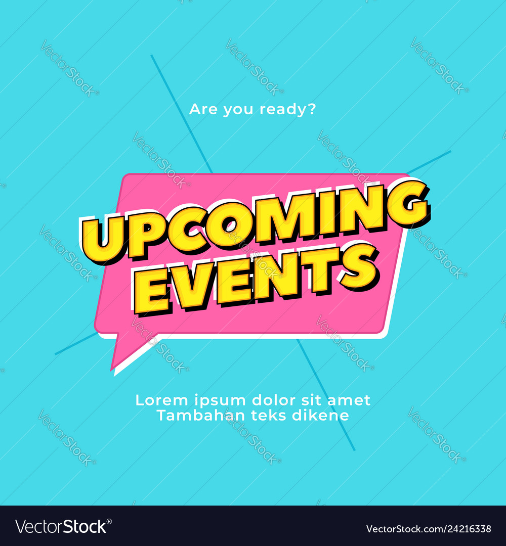 Pop Event Text Typography