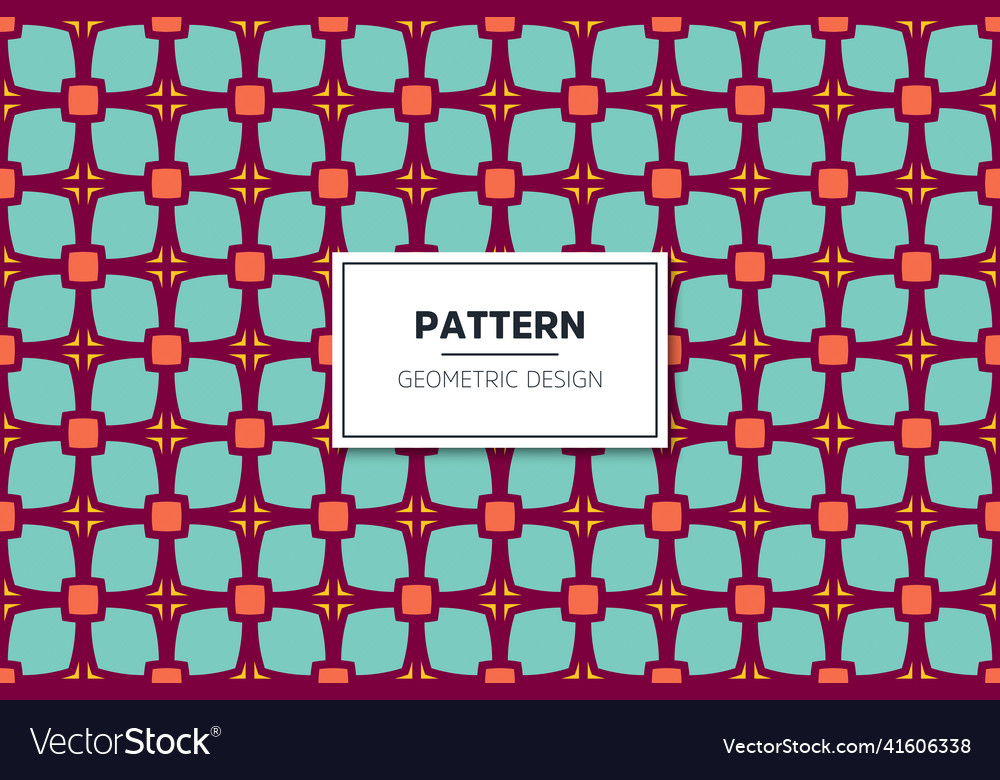 Seamless pattern with simple colorful geometric Vector Image Seamless pattern with simple colorful geometric