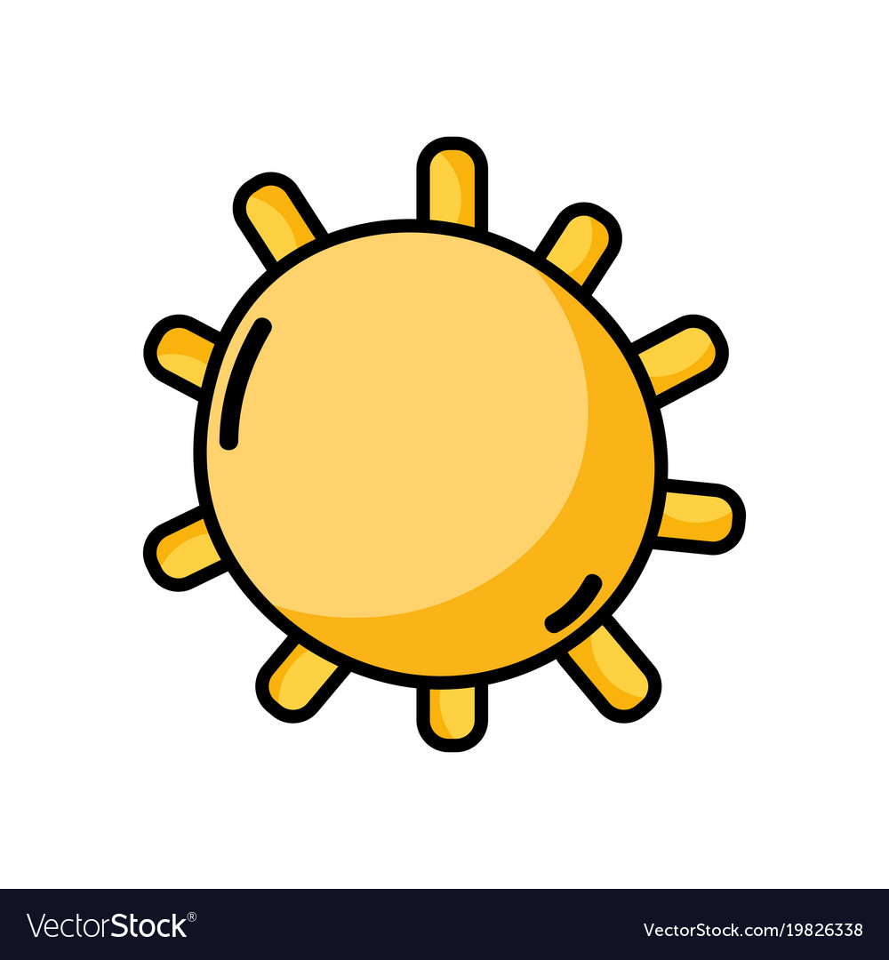 sun light weather with ray design royalty free vector image raydesign
