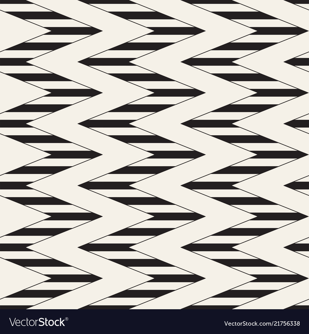 Zigzag Line Pattern - Abstract Geometric