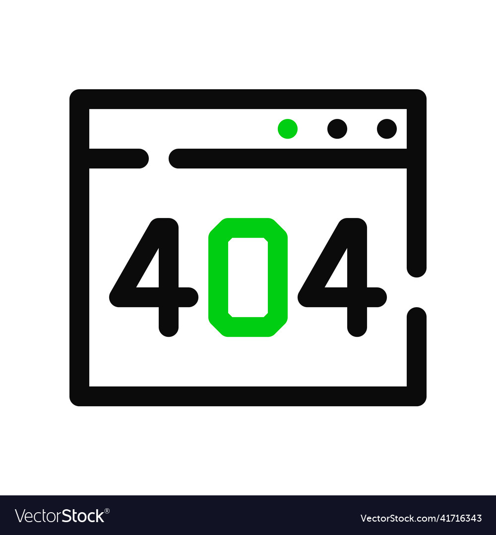 404 error warning message web page icon pixel vector image 404 error warning message web page icon pixel