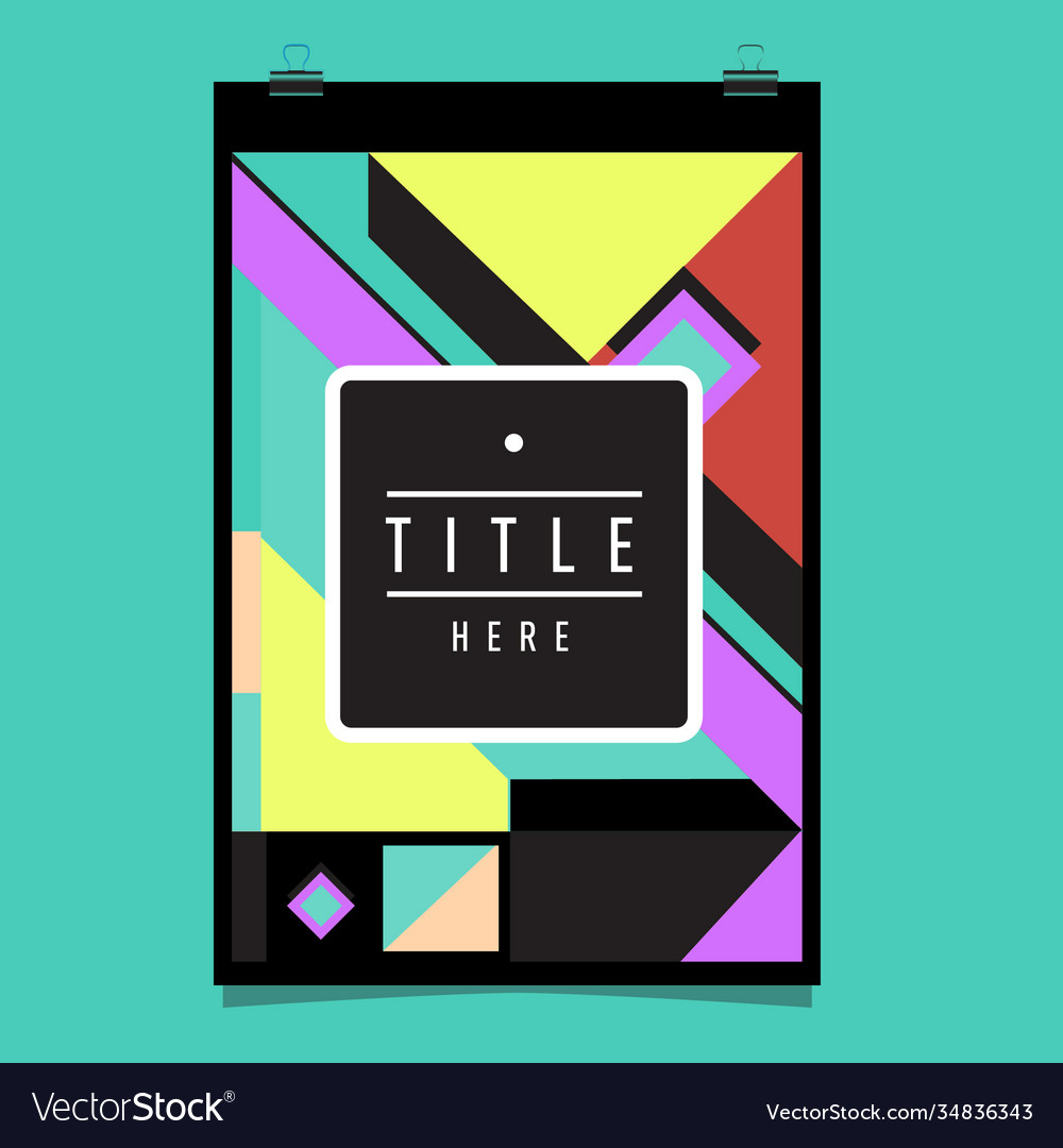 Abstract colorful geometric pattern background Vector Image Abstract colorful geometric pattern background