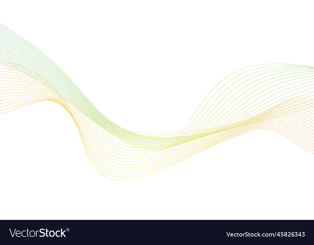 Abstract colorful wave element for design vector image Abstract colorful wave element for design