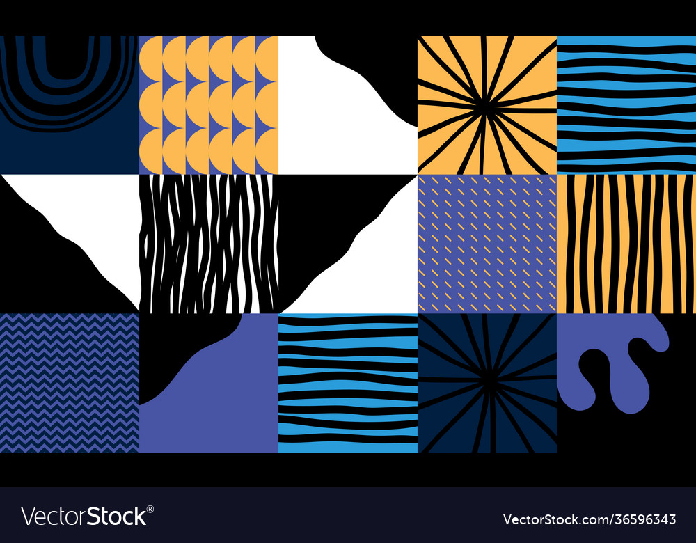 Abstract hand-drawn pattern design vector image Abstract hand-drawn pattern design