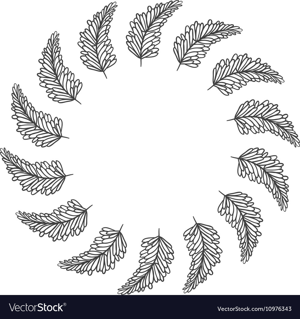 Circular frame with multiple leaves