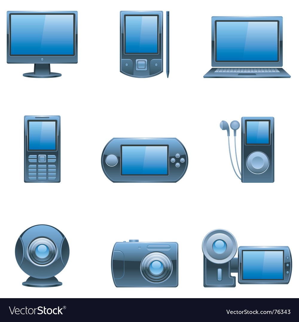 Computer and media icons