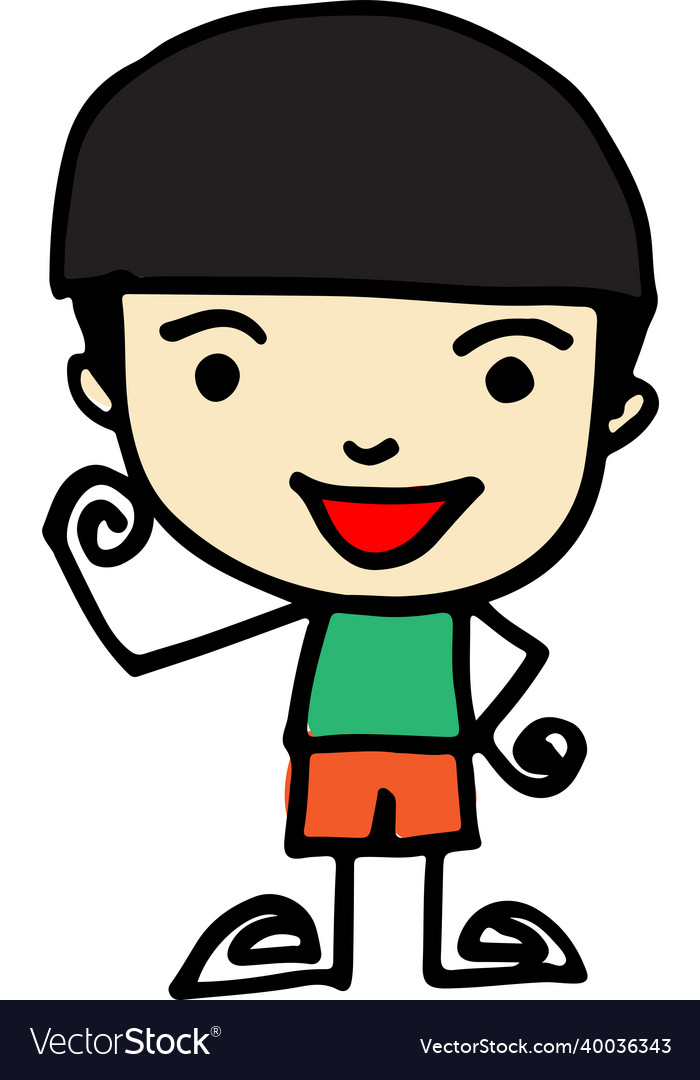 Cute Cartoon Menschen Mann und Frau Zeichnung vector image Cute Cartoon Menschen Mann und Frau Zeichnung