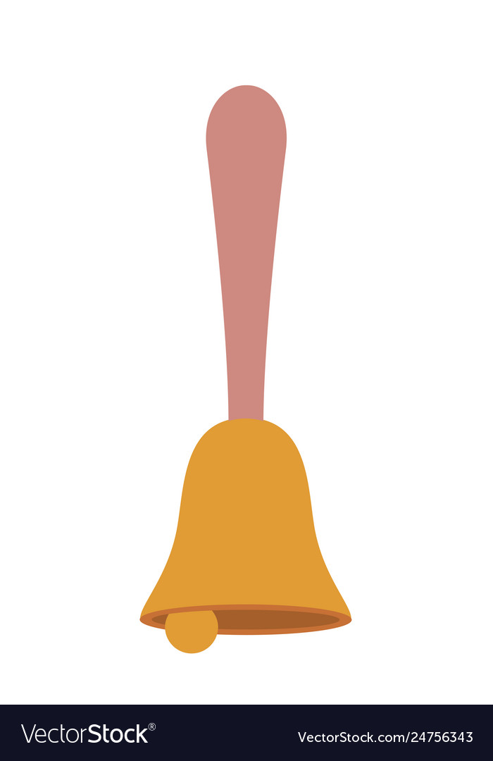 Hand bell isolated icon