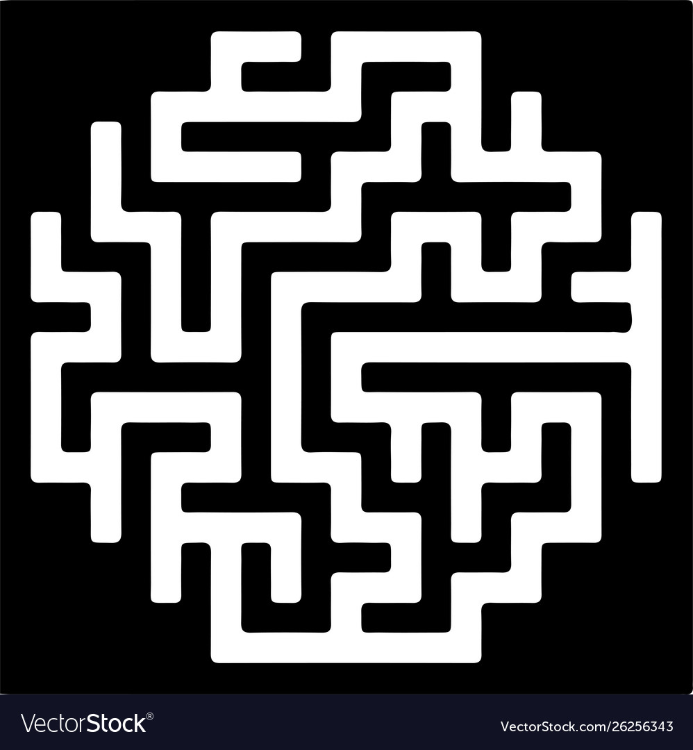 Labyrinth maze game vector image Labyrinth maze game