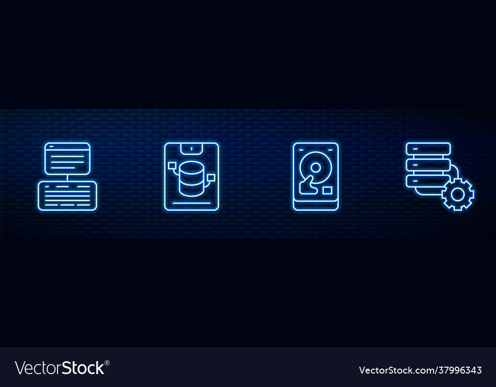 Set line hard disk drive hdd server data web