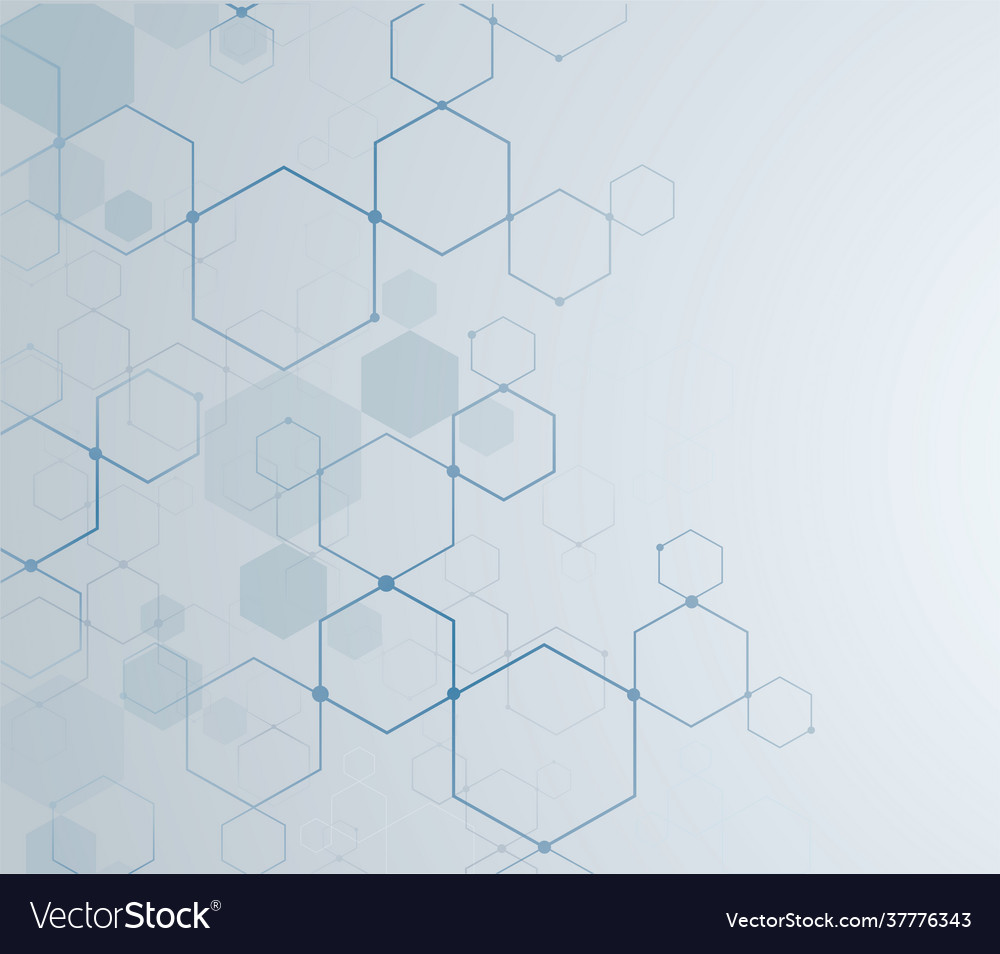 Shape hexagon concept design abstract techn vector image Shape hexagon concept design abstract techn