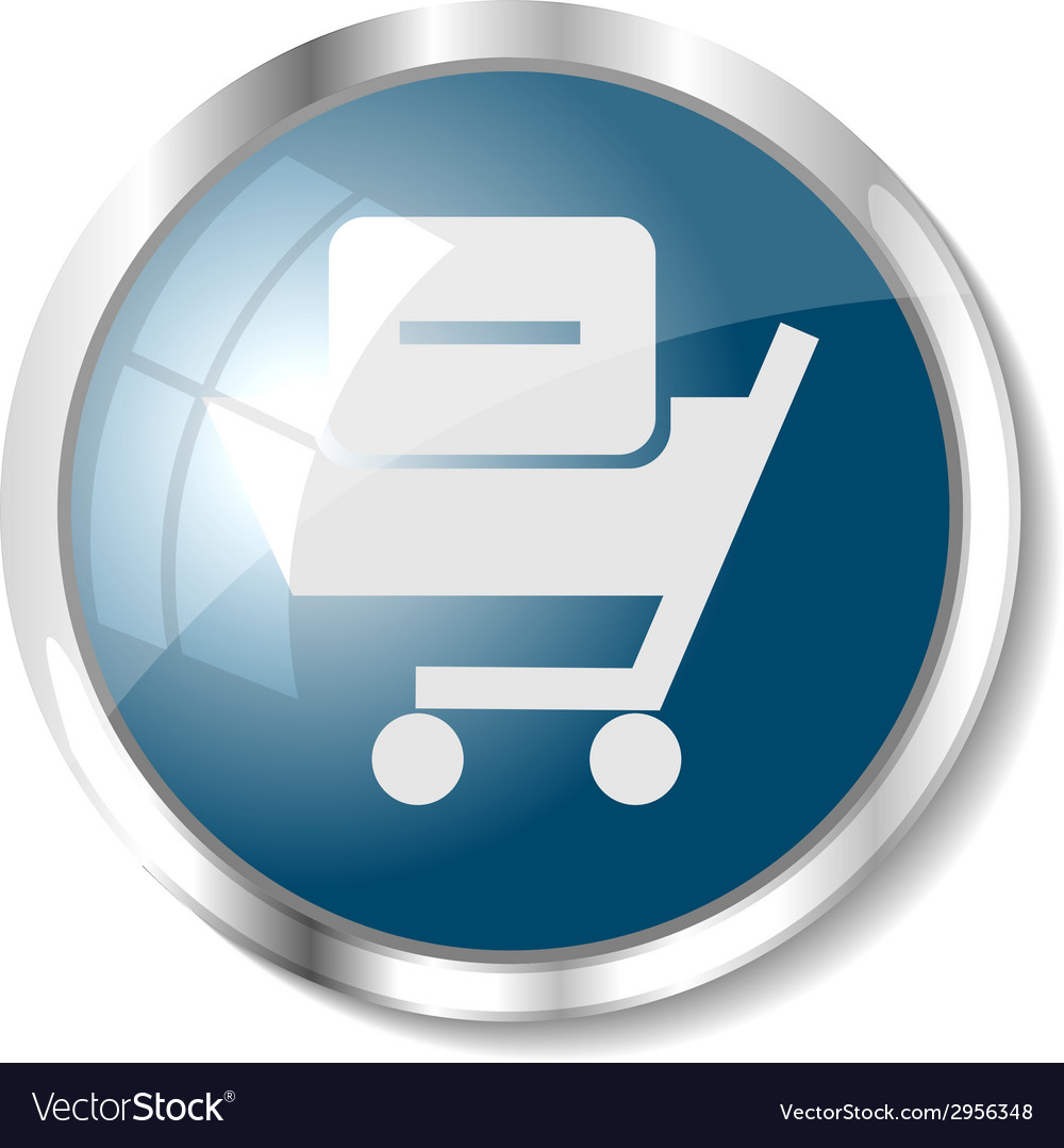 Blue web button