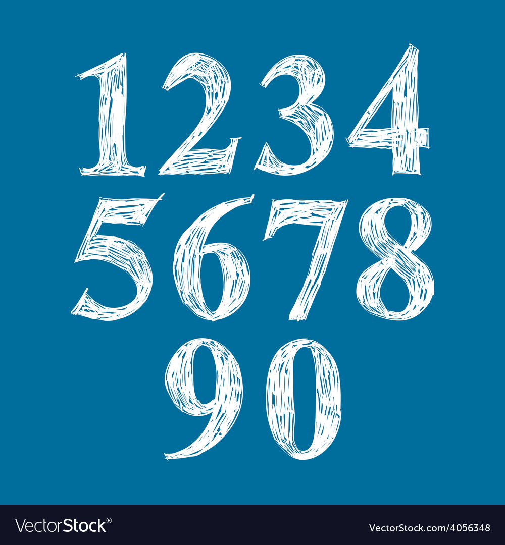 Calligraphic numbers numeration