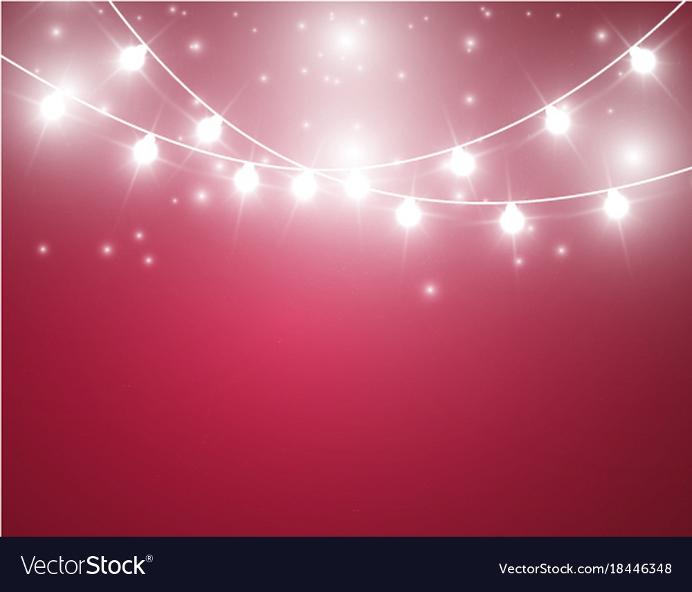 Christmas background with xmas lights Royalty Free Vector