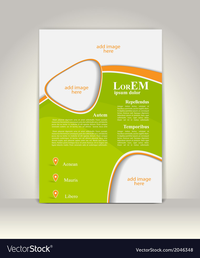 Flyer brochure or magazine cover template