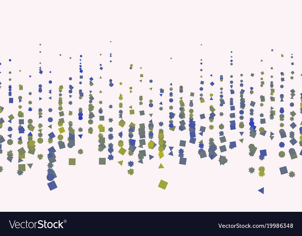 Graphic colored abstract overlapping mixed shape