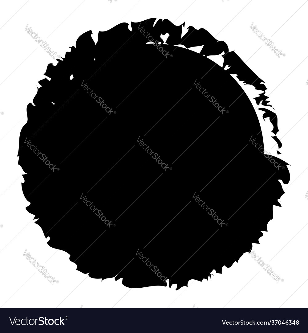 Grungy circle blob blotch vector image Grungy circle blob blotch