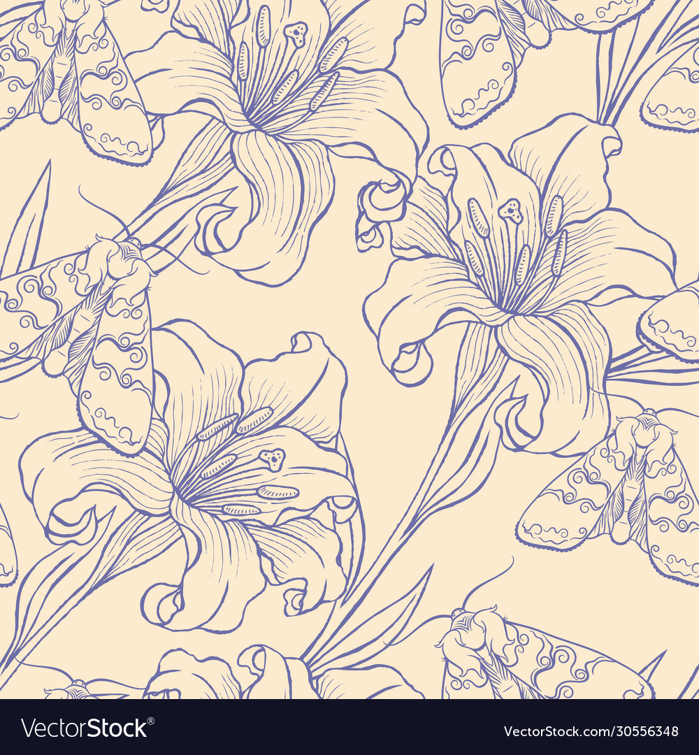 Lilies and moths