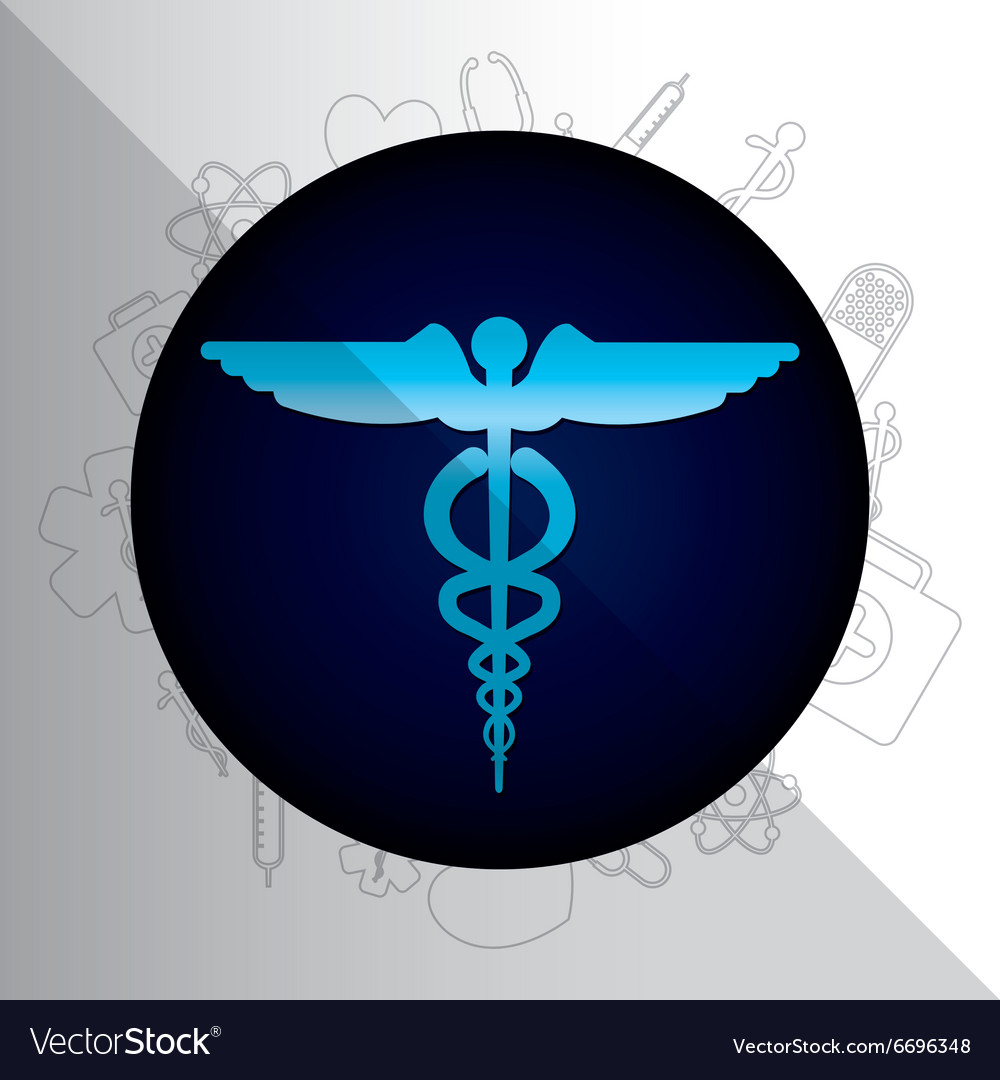 Medical healthcare round icon