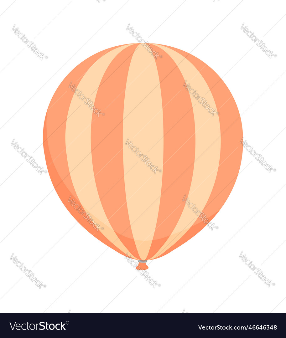 Rubber balloon with simple pattern vector image Rubber balloon with simple pattern