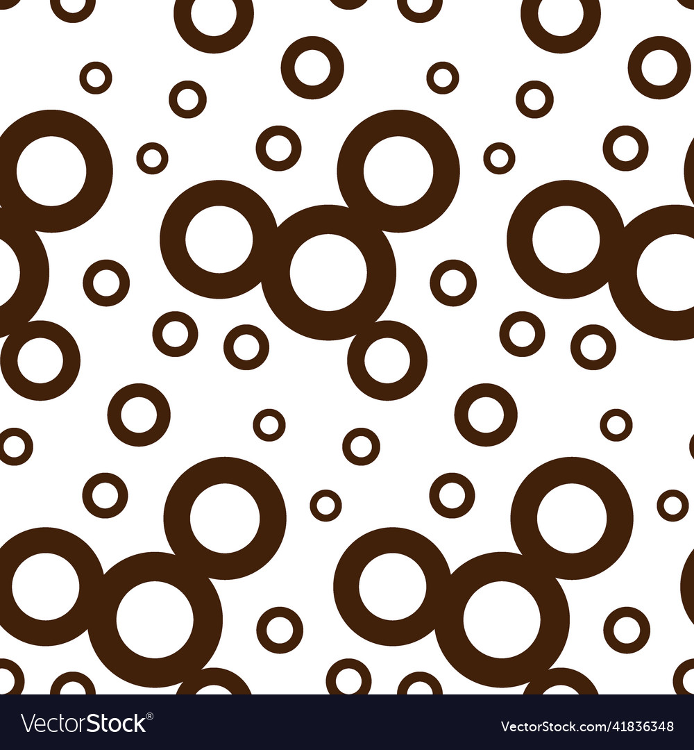 Seamless pattern of simple geometric shapes