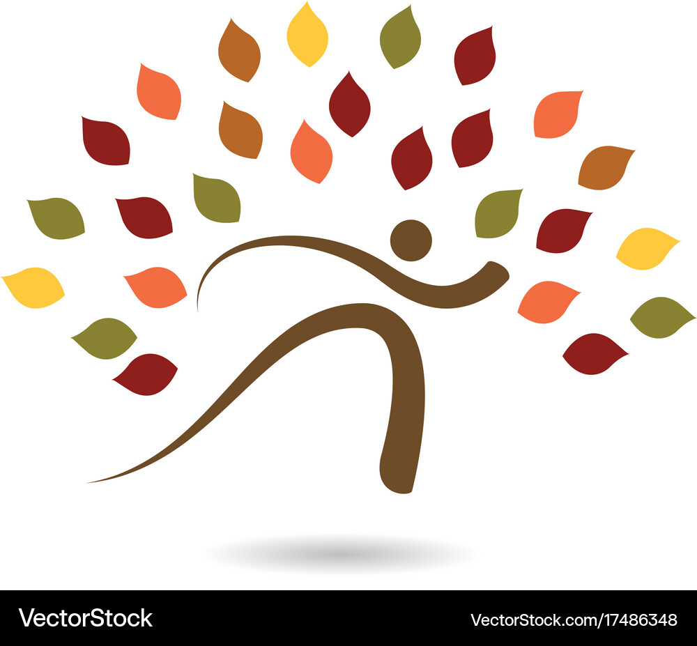 Tree icon logo template Royalty Free Vector Image