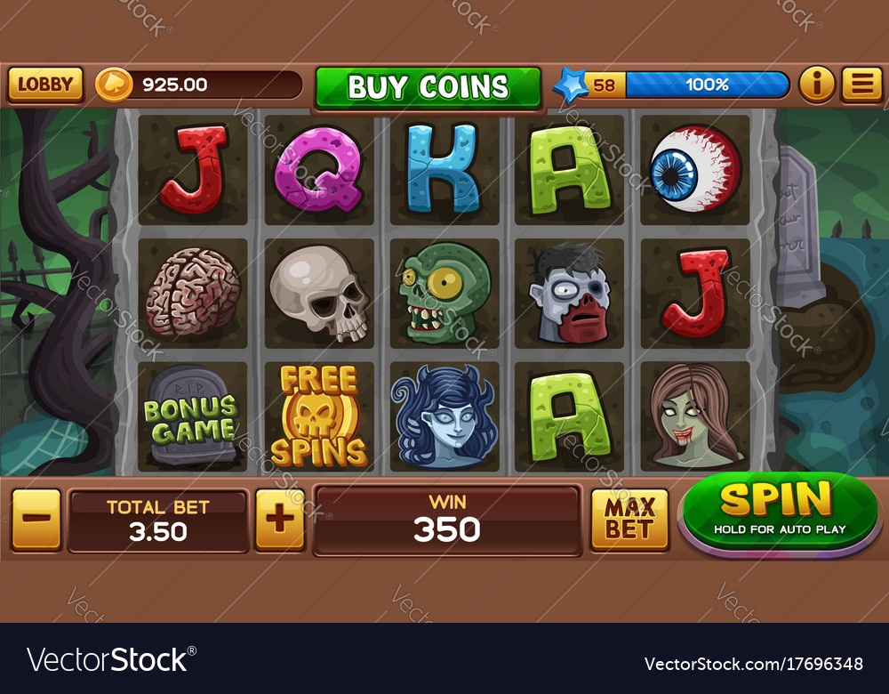 Zombie background for slots game