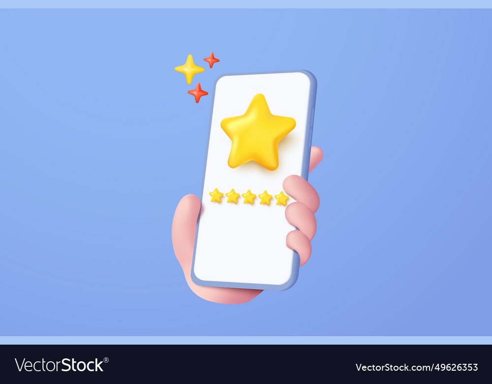 3d stars rating for best excellent service