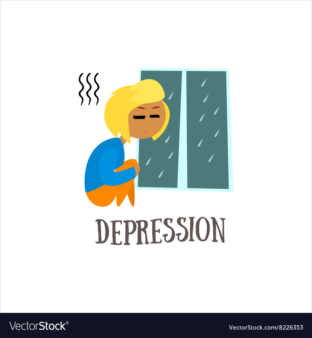 Depression Royalty Free Vector Image - VectorStock