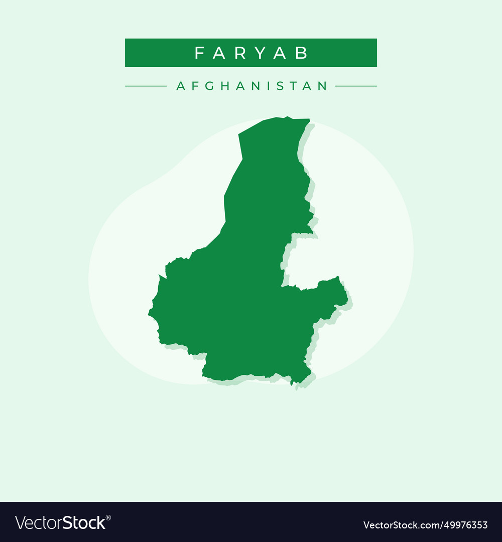 Faryab map Royalty Free Vector Image - VectorStock