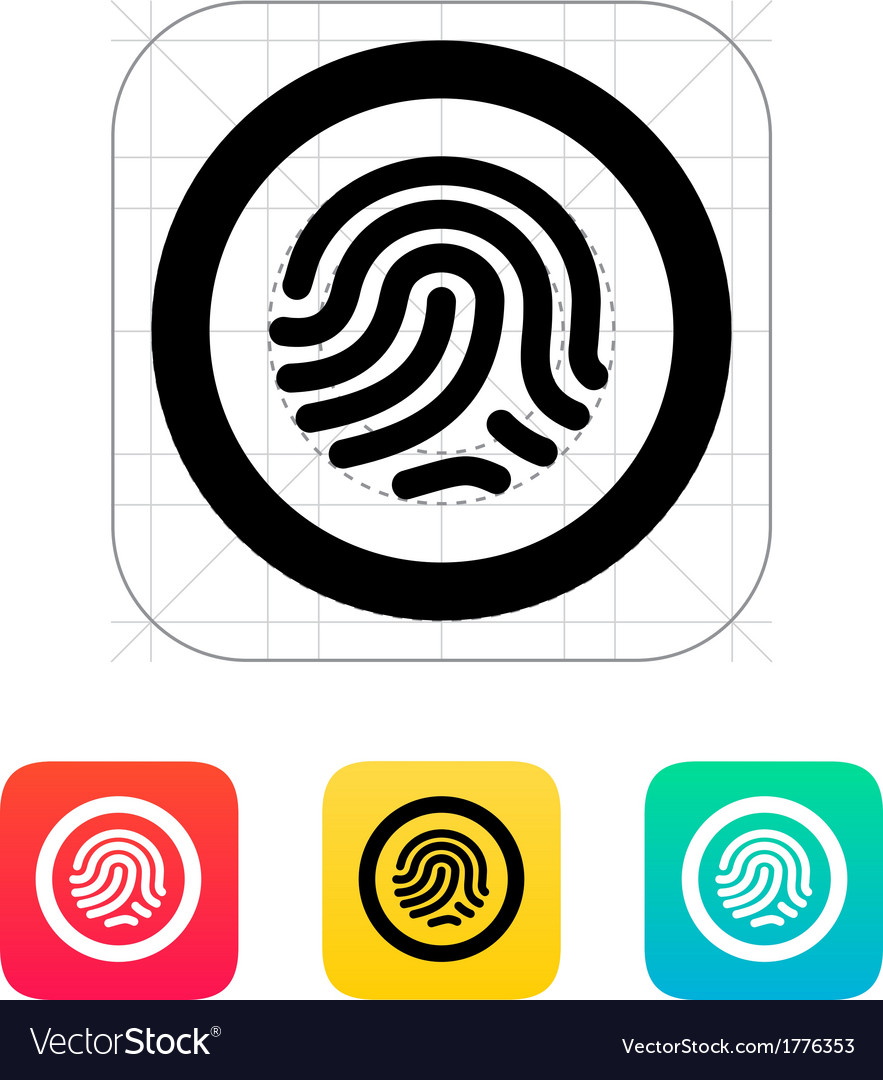 Fingerprint Scanner-Symbol