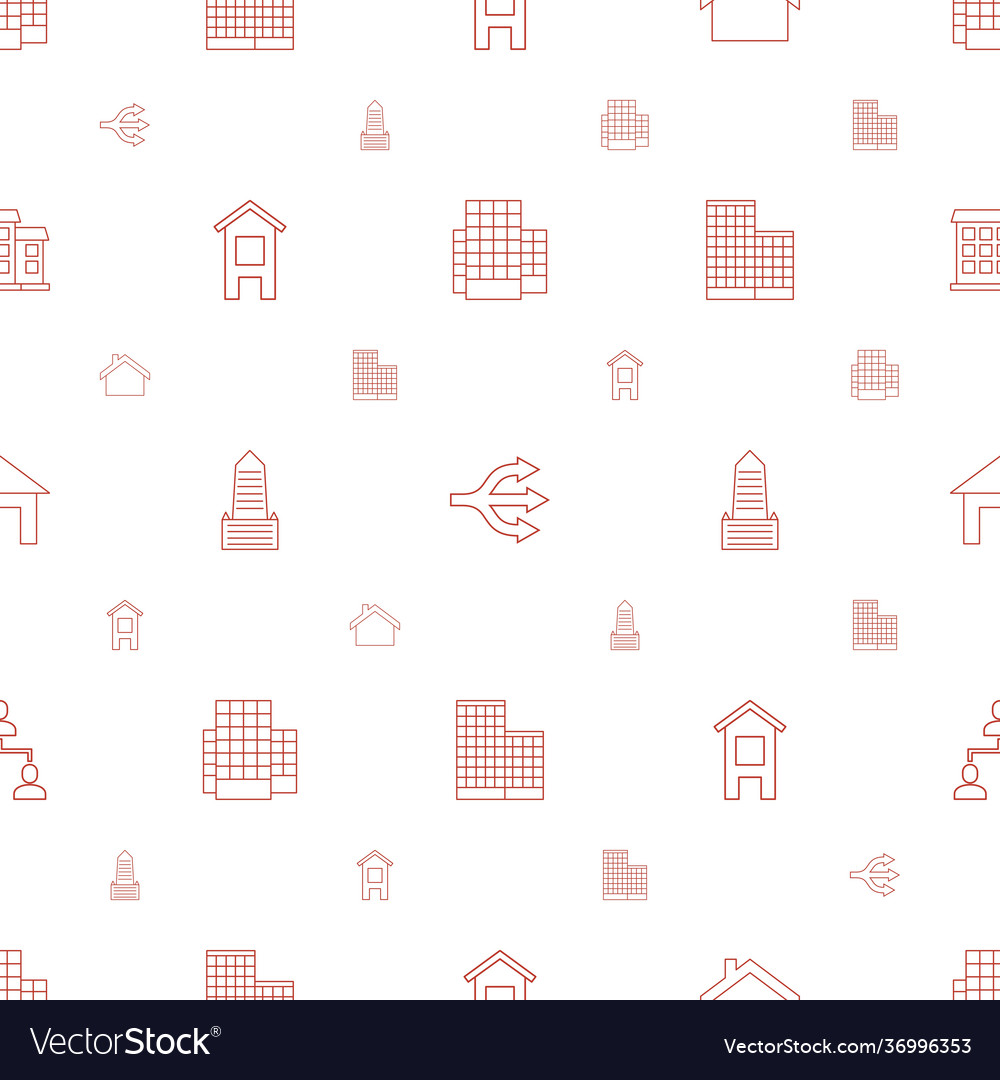 Structure icons pattern seamless white background