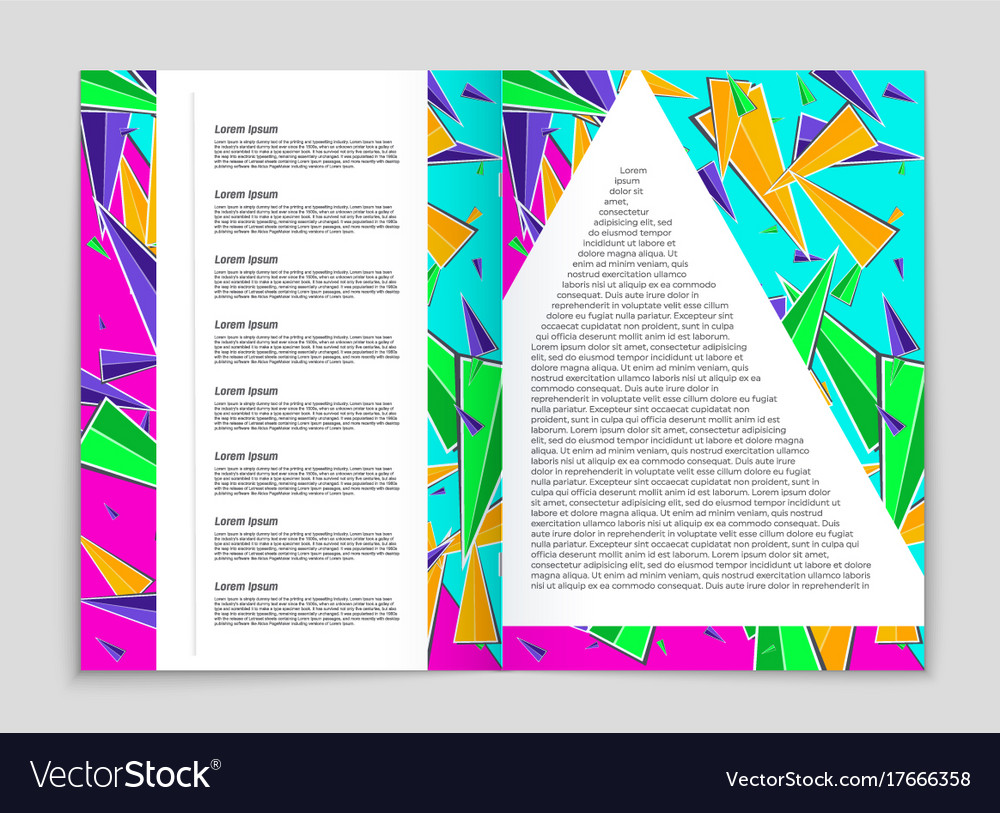 Abstract layout background set for art