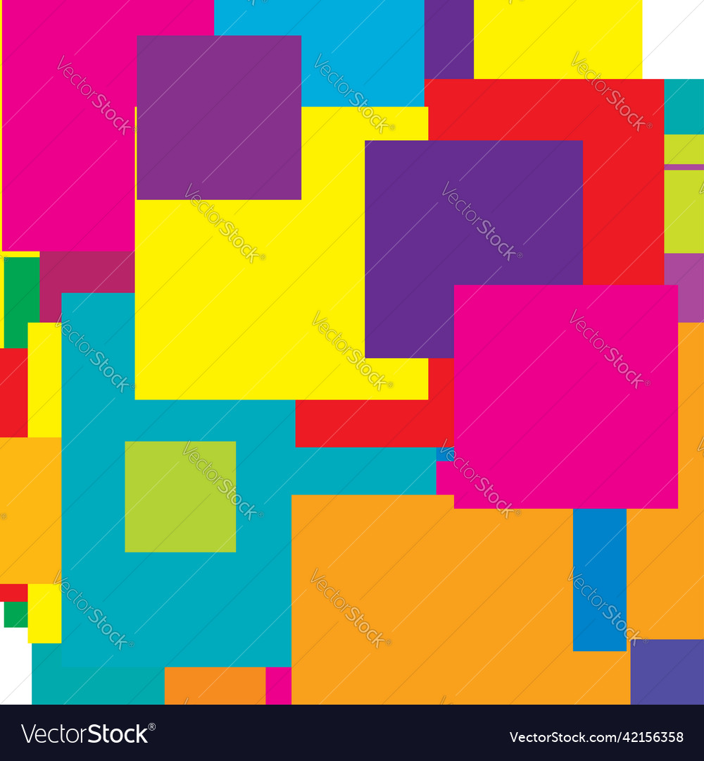 Abstract overlapping squares pattern vector image Abstract overlapping squares pattern