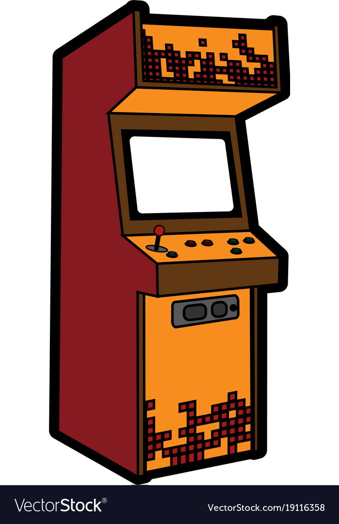 Arcade machine design Royalty Free Vector Image