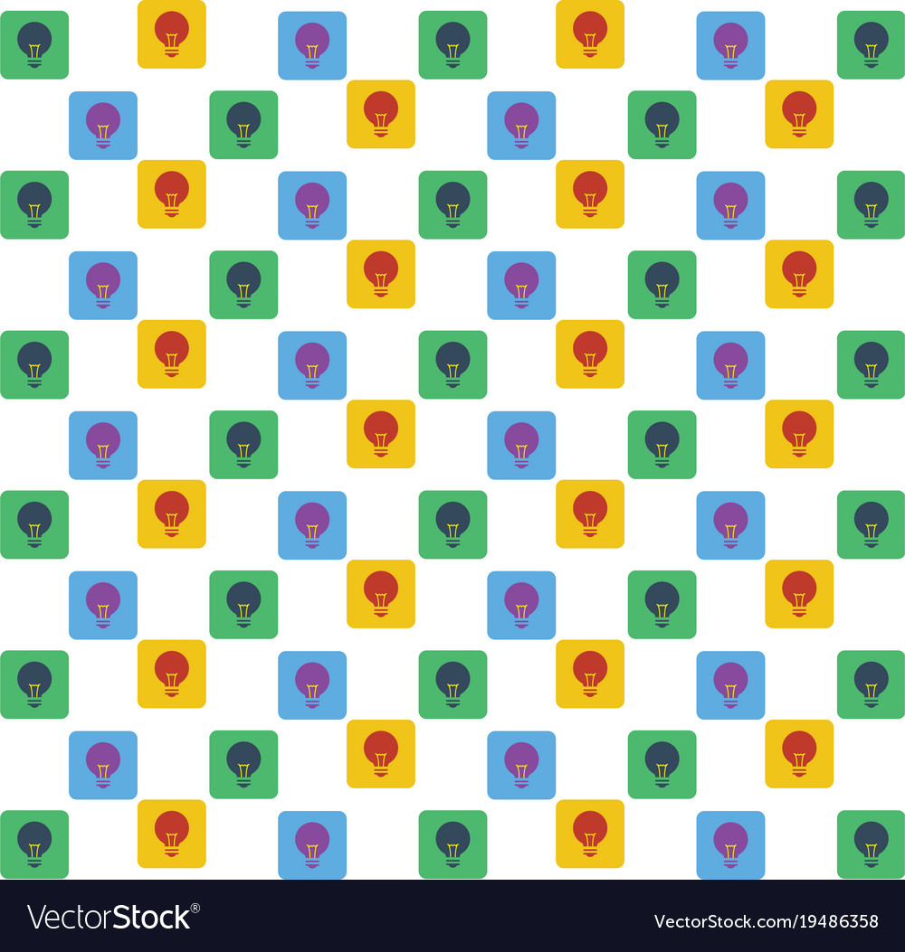 Bulb icon pattern background