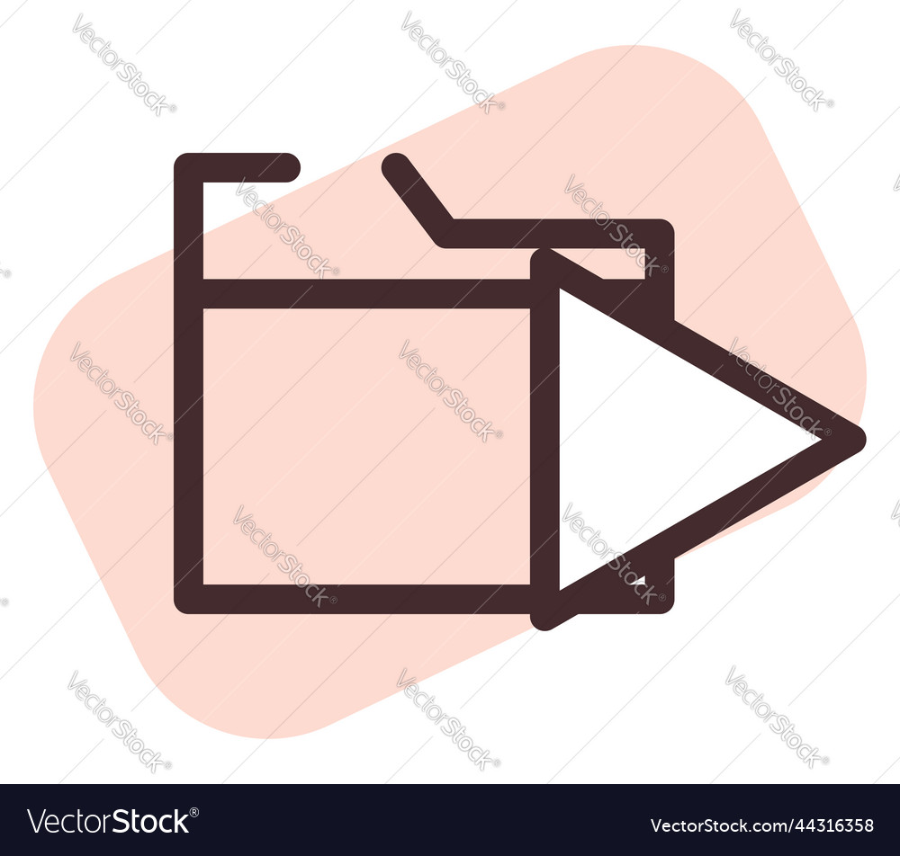 Computer folder on a white background