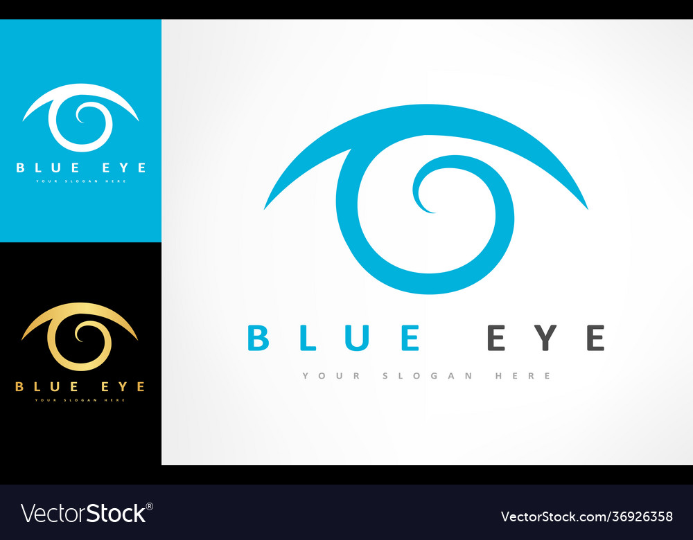 Eyes logo ophthalmologic clinic design Royalty Free Vector