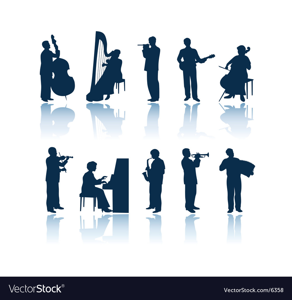 Musician silhouettes