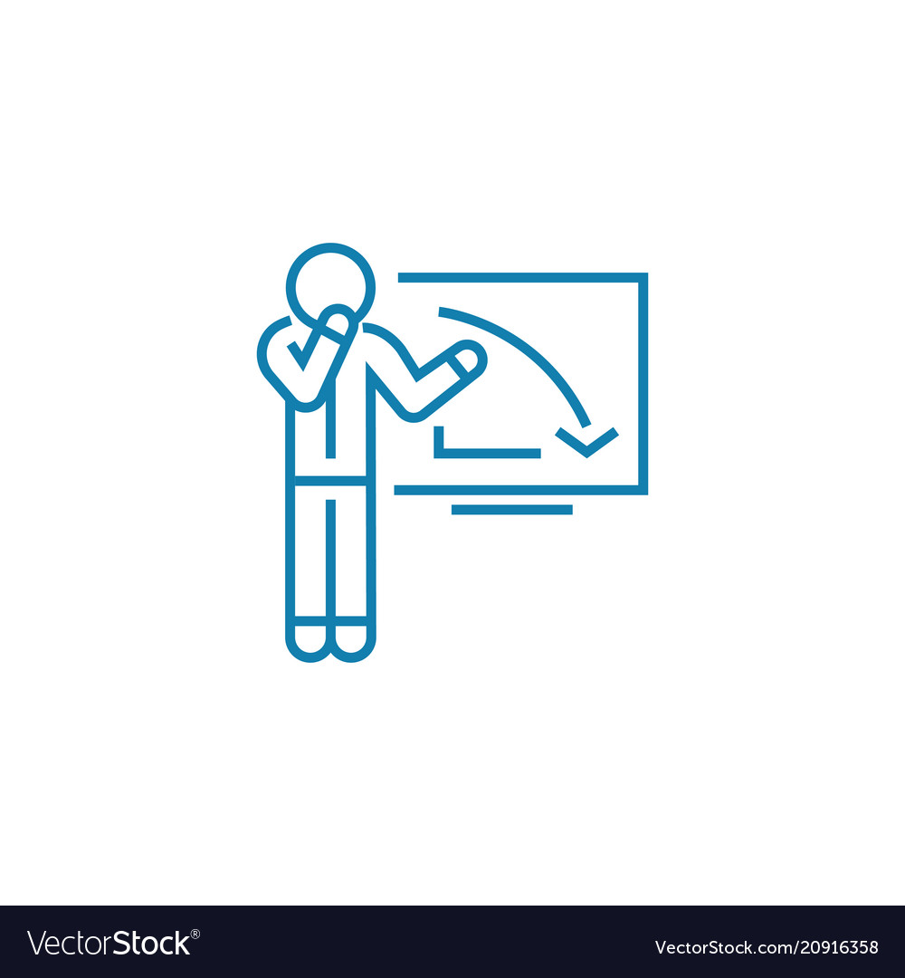Recession Concept Linear Icon