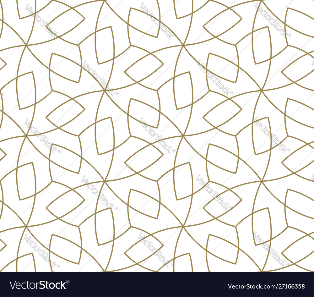 Seamless pattern with abstract geometric line vector image Seamless pattern with abstract geometric line