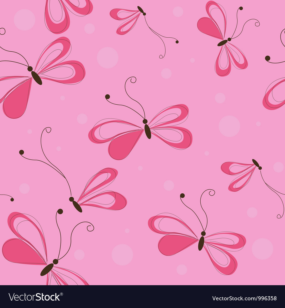 Seamless pattern with butterflies
