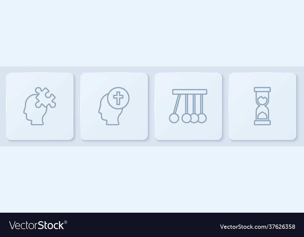 Set line solution to problem pendulum man Vector Image Set line solution to problem pendulum man