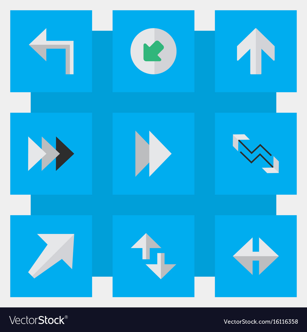 Set of simple cursor icons